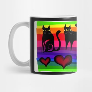 colourful cats paper 53 Mug